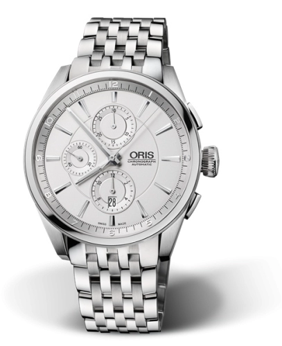 Oris 01 674 7644 4051-07 8 22 80 : Artix Chronograph Stainless Steel / Silver / Bracelet